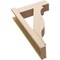 Ekena Millwork 6-in W x 18-in D x 30-in H Funston Block Rough Cedar Woodgrain TimberThane Outlooker, Primed Tan OUTUR060X18X30FST44RCPR - alternate 2